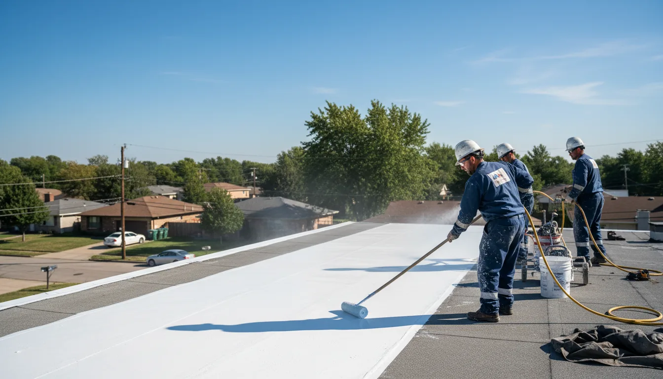 Commercial roof coating in Woodside, DE near me